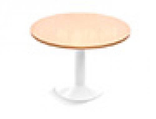 Mesa de reuniao rocada meeting 3005atw02 estrutura coluna aco branco tabuleiro em madeira cinza 100 cm diametro , Rocada , 150714 , 8427951305220